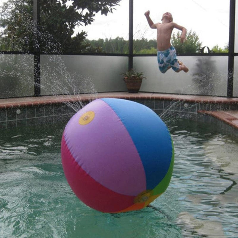 Bola Com Esguicho Para Piscina Pátio Ultra Diversão